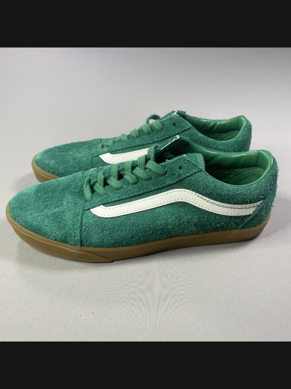 NEW Vans Shoes Womens 6 green brown suede leather skate casual - Picture 4 of 9